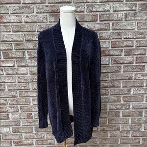 LOFT Dark Blue Open Front Cardigan